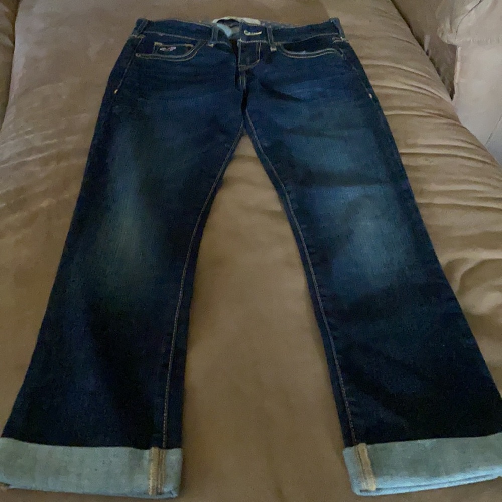 Hollister Women’s Cuffed Blue Jeans Size 0 Waist24
